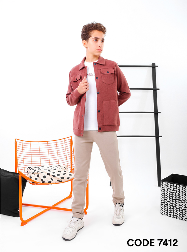 طقم out fit شتوي3 قطع اطفالي