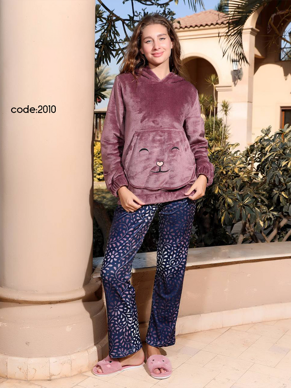 بيجامه حريمي شتوي قطعتين