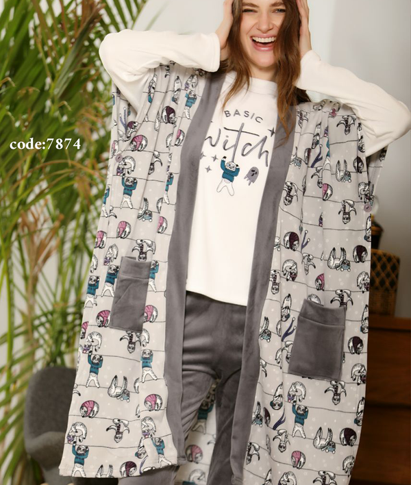 بيجامه حريمي   3 قطع