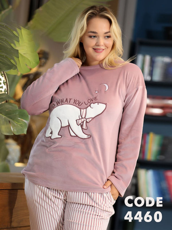 بيجامة شتوي حريمي قطعتين .