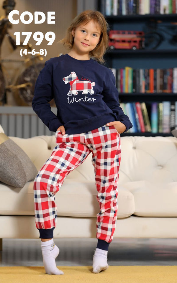 بيجامه بناتي شتوي