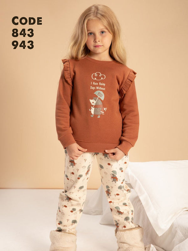 بيجامه بناتي شتوي