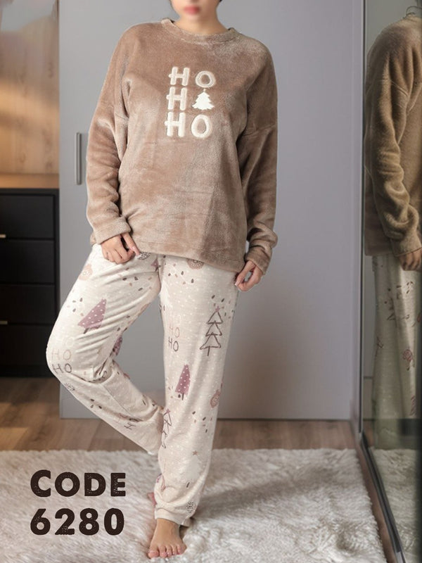 بيجامة شتوي حريمي قطعتين .