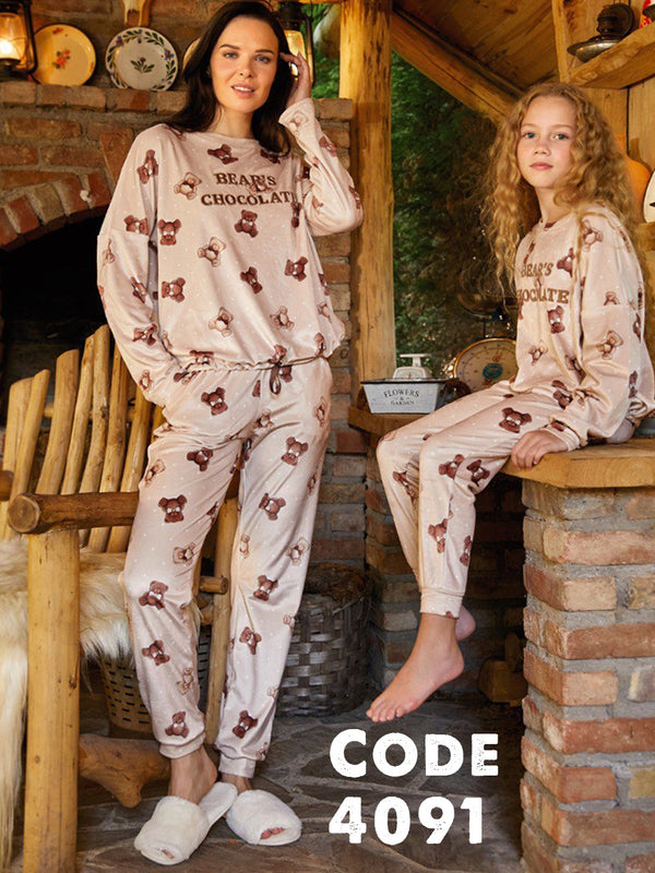 بيجامه بناتي قطعتين