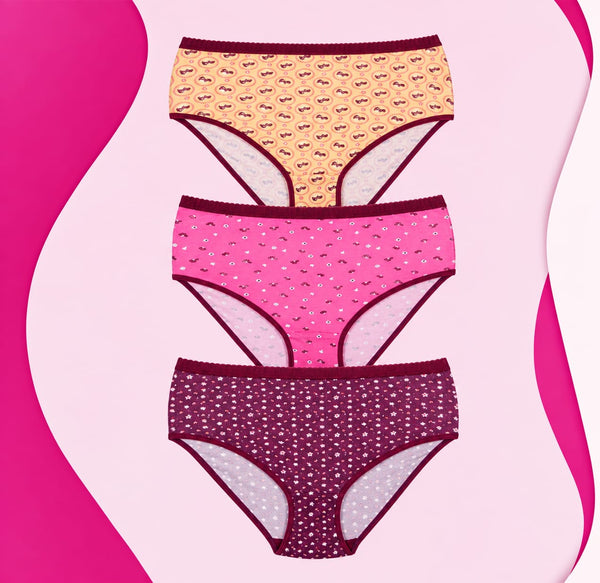 Women's Terry Lined Karma Brief, 6 Pieces
