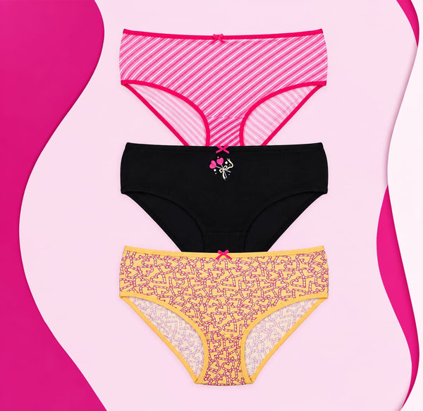 Women's Thin Elastic Brief, 6 Pieces